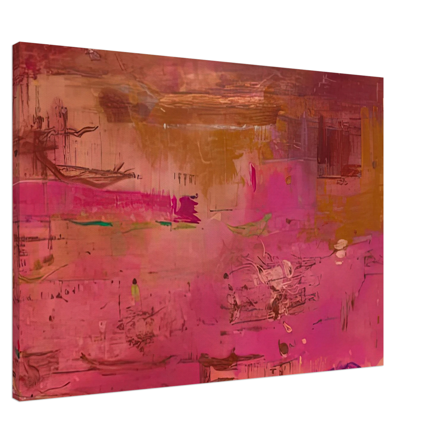 Helen Frankenthaler - Dream Walk Red, 1978- Canvas - 20x30 cm / 8x12 inches-canvas