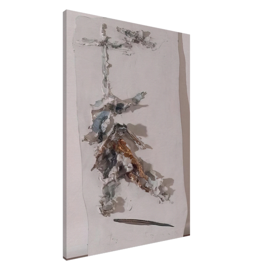 Lucio Fontana - Deposition - 1955 Canvas - 20x30 cm / 8x12 inches-canvas