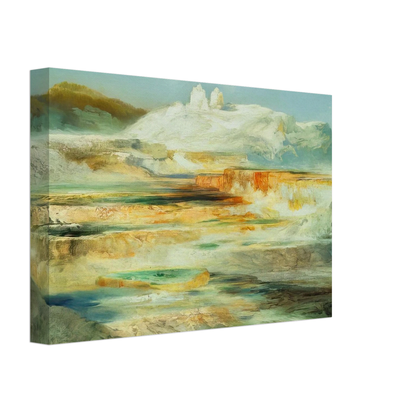 Thomas Moran - Jupiter Terrace Yellowstone Canvas - 70x100 cm / 28x40 inches-canvas