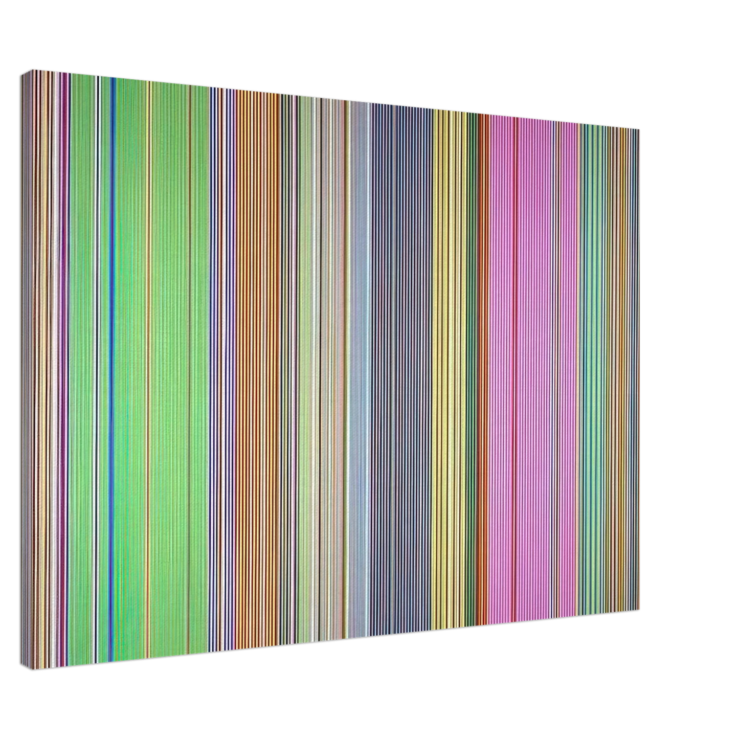 Gene Davis - Raspberry Icicle - 1967 Canvas - 20x30 cm / 8x12 inches-canvas