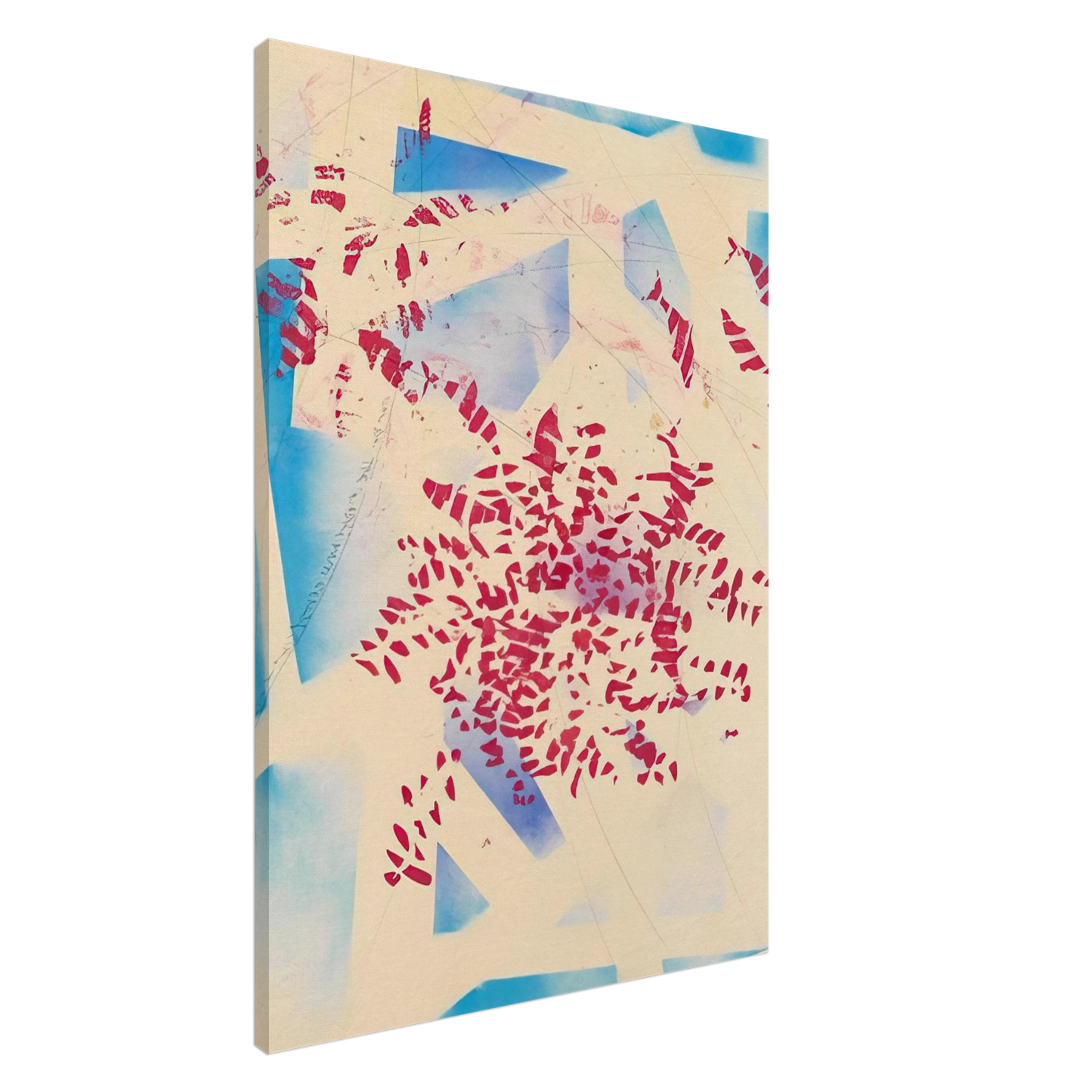 Alighiero Boetti - UNO DEI TRE QUADRI MUTI SENZA SCRITTURA 1988 Canvas - 20x30 cm / 8x12 inches-canvas