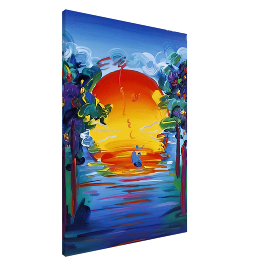 Peter Max - BETTER WORLD 1993 Canvas - 20x30 cm / 8x12 inches-canvas