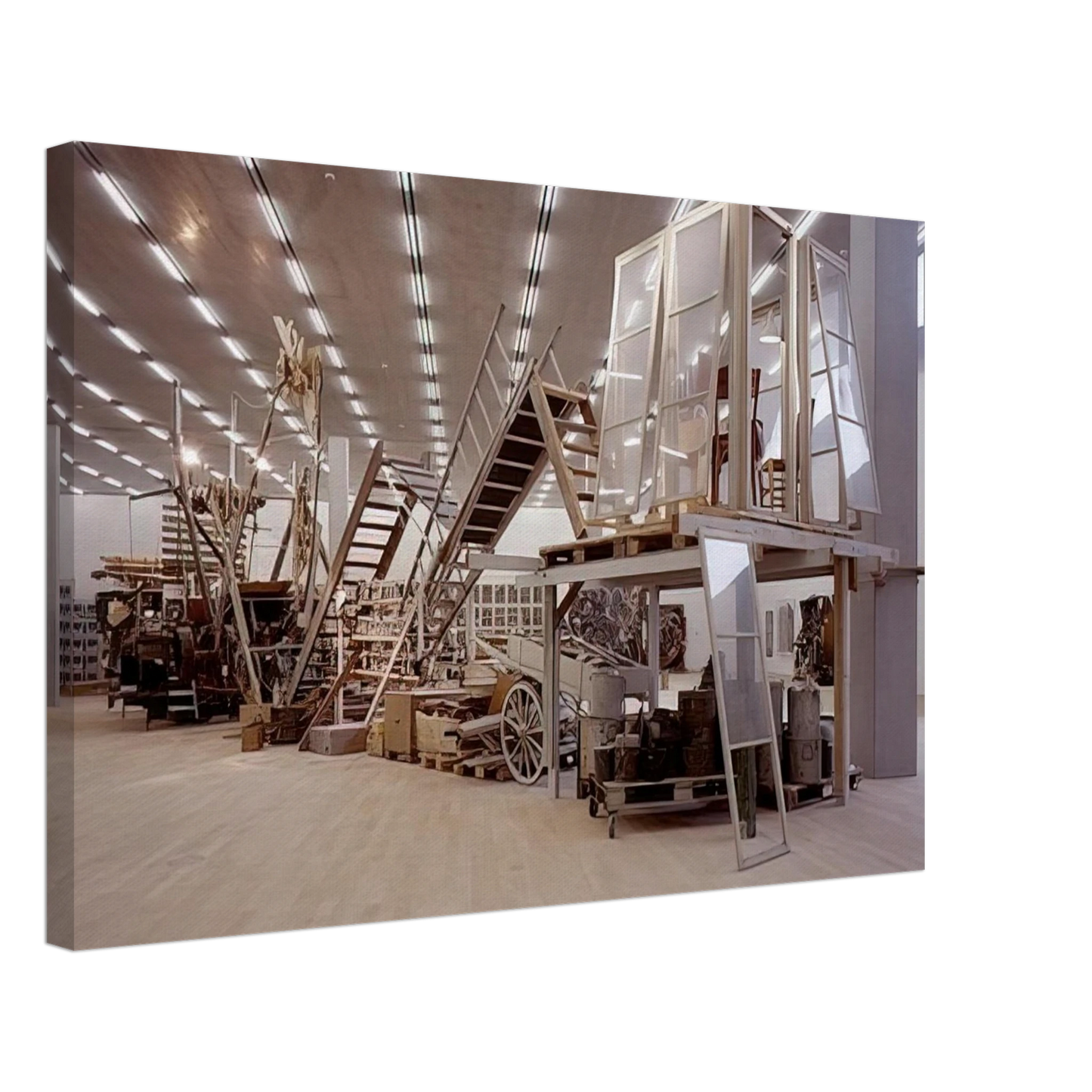 Dieter Roth - Garden Sculpture - 1996 Canvas - 70x100 cm / 28x40 inches-canvas