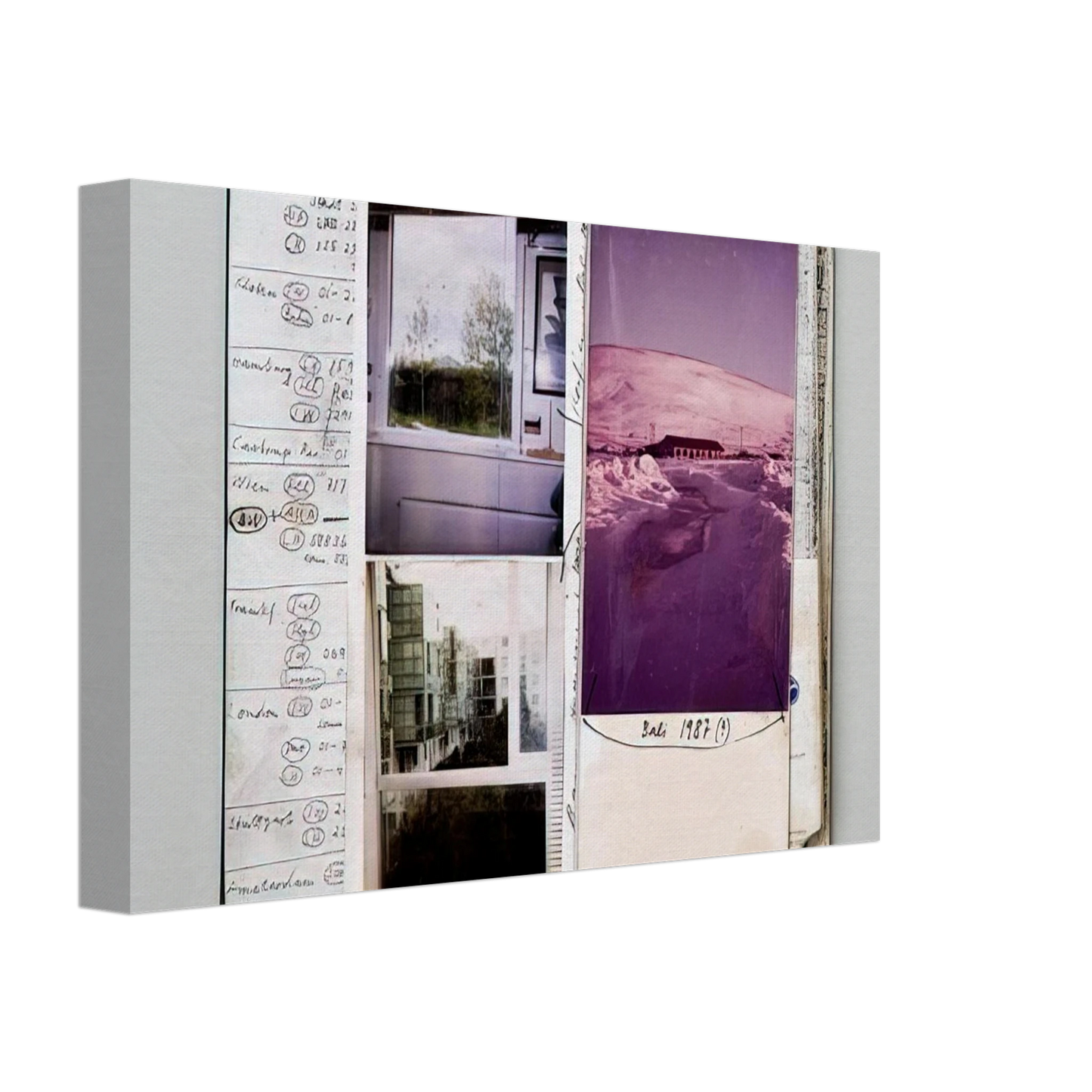 Dieter Roth - 1994 Notebook  Diary detail - 1994 Canvas - 40x60 cm / 16x24 inches-canvas