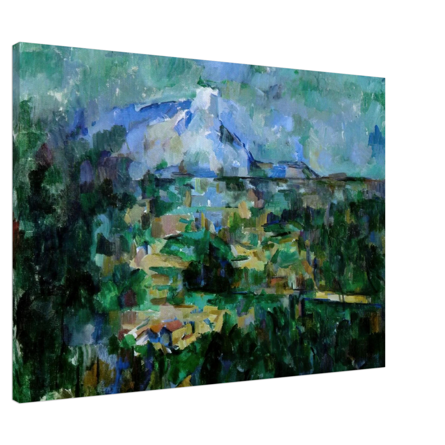 Paul Cezanne - Montagne Sainte-Victoire from Lauves Canvas - 20x30 cm / 8x12 inches-canvas