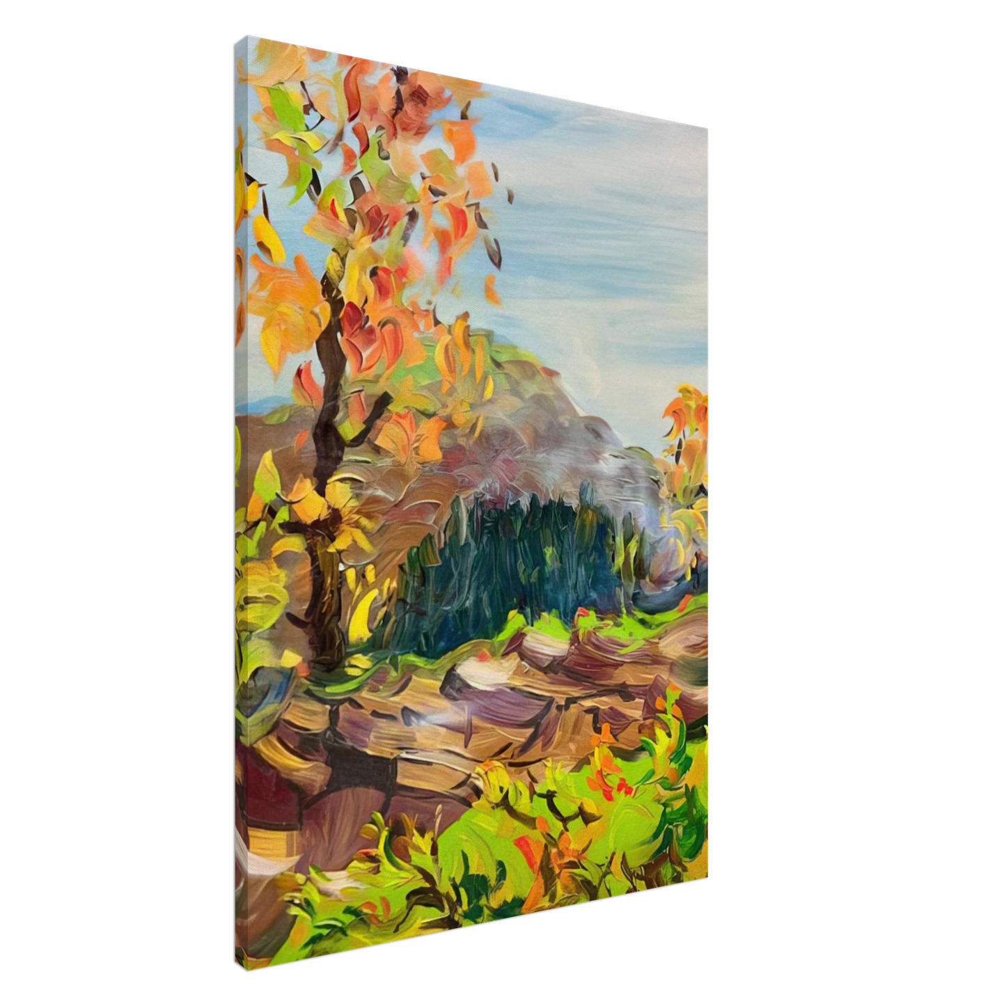 Konrad Zuse - Milseburg in a Rohn Landscape Canvas - 20x30 cm / 8x12 inches-canvas