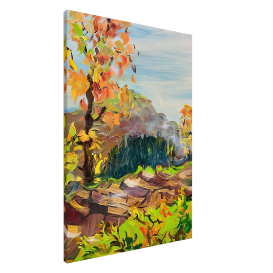 Konrad Zuse - Milseburg in a Rohn Landscape Canvas - 20x30 cm / 8x12 inches-canvas
