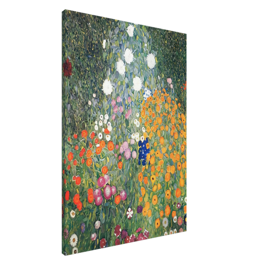 Gustav Klimt - FLOWER GARDEN 1907 Canvas - 20x30 cm / 8x12 inches-canvas