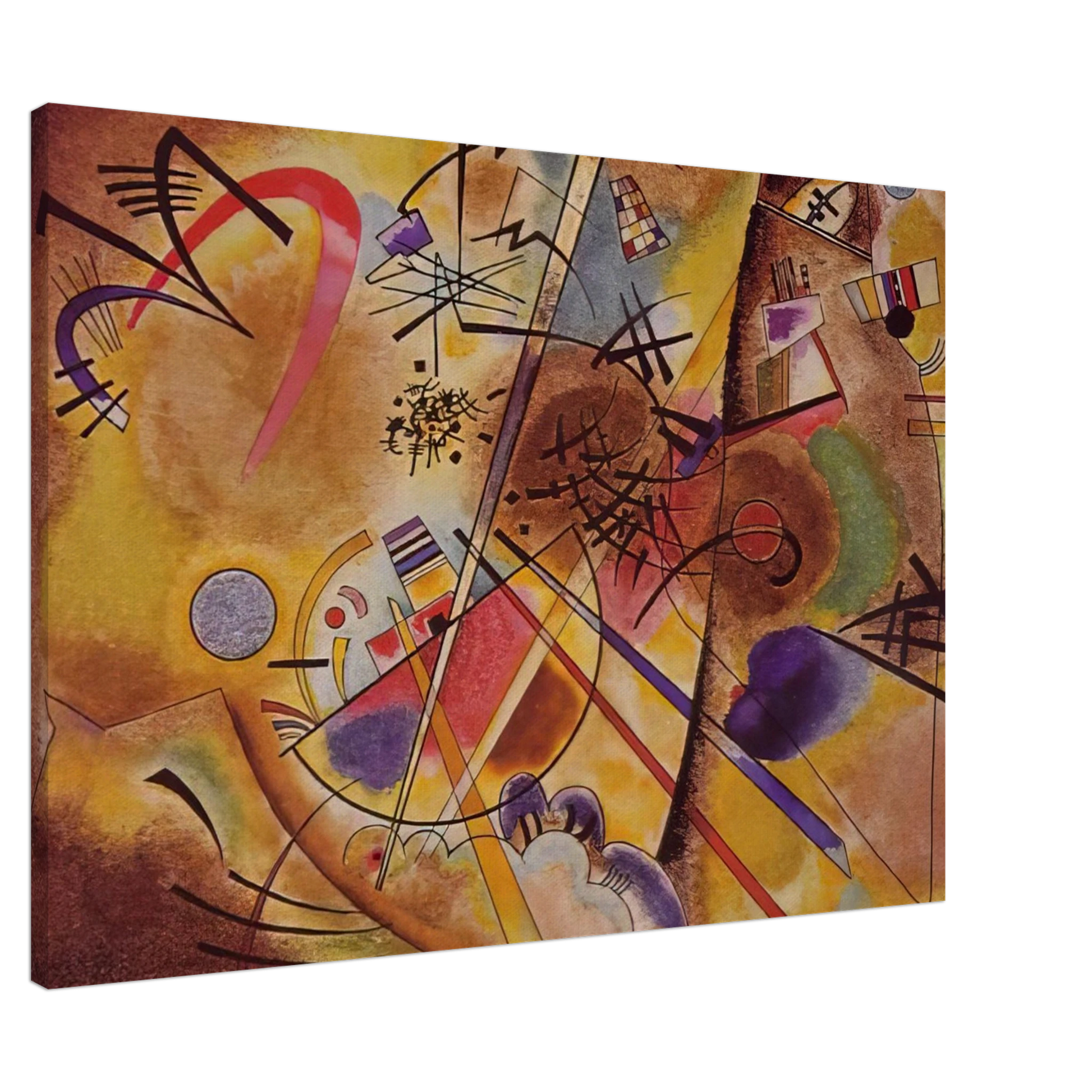 Wassily Kandinsky - SMALL DREAM IN RED 1925 Canvas - Default Title-canvas