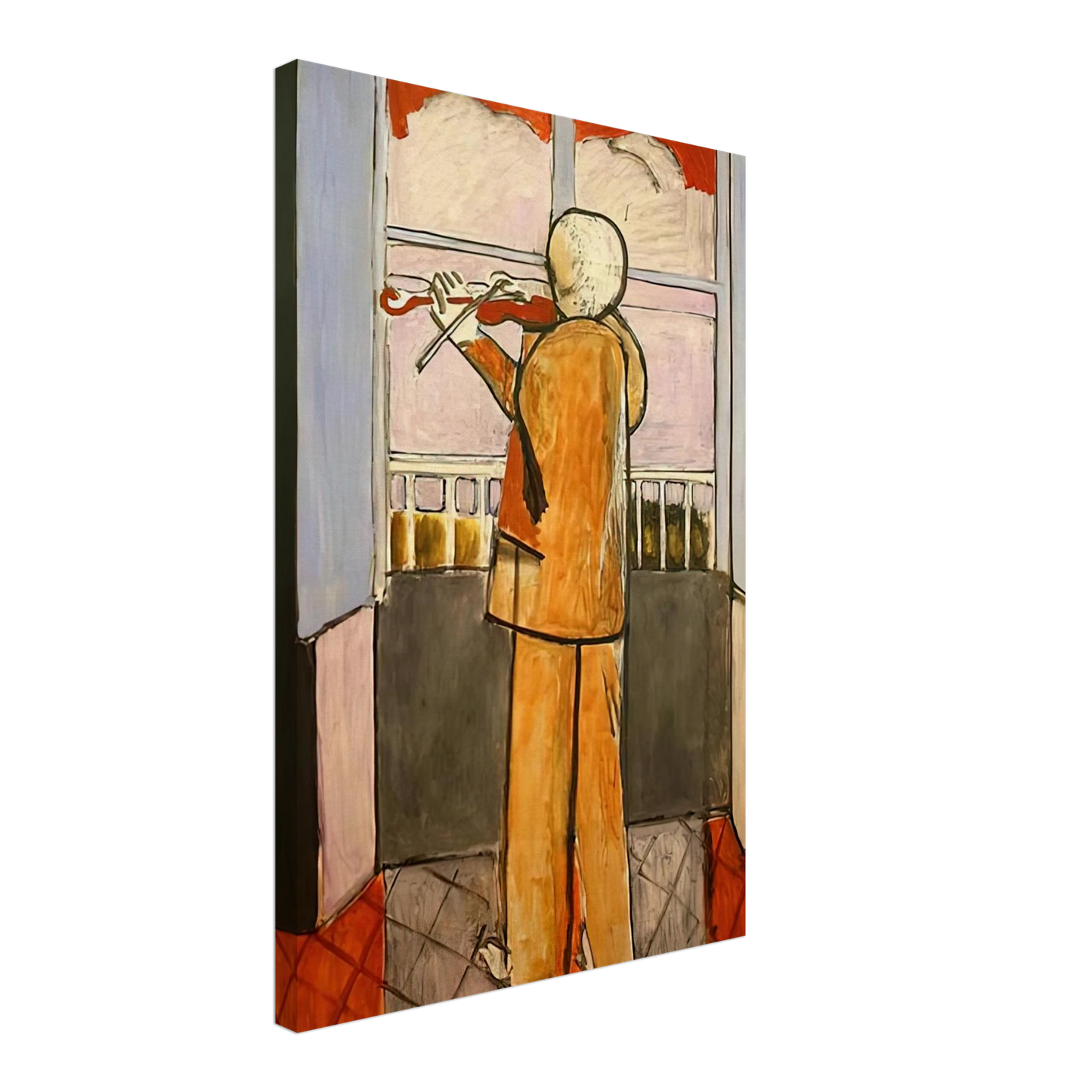 Henri Matisse - THE VIOLINIST AT THE WINDOW 1918 Canvas - 70x100 cm / 28x40 inches-canvas