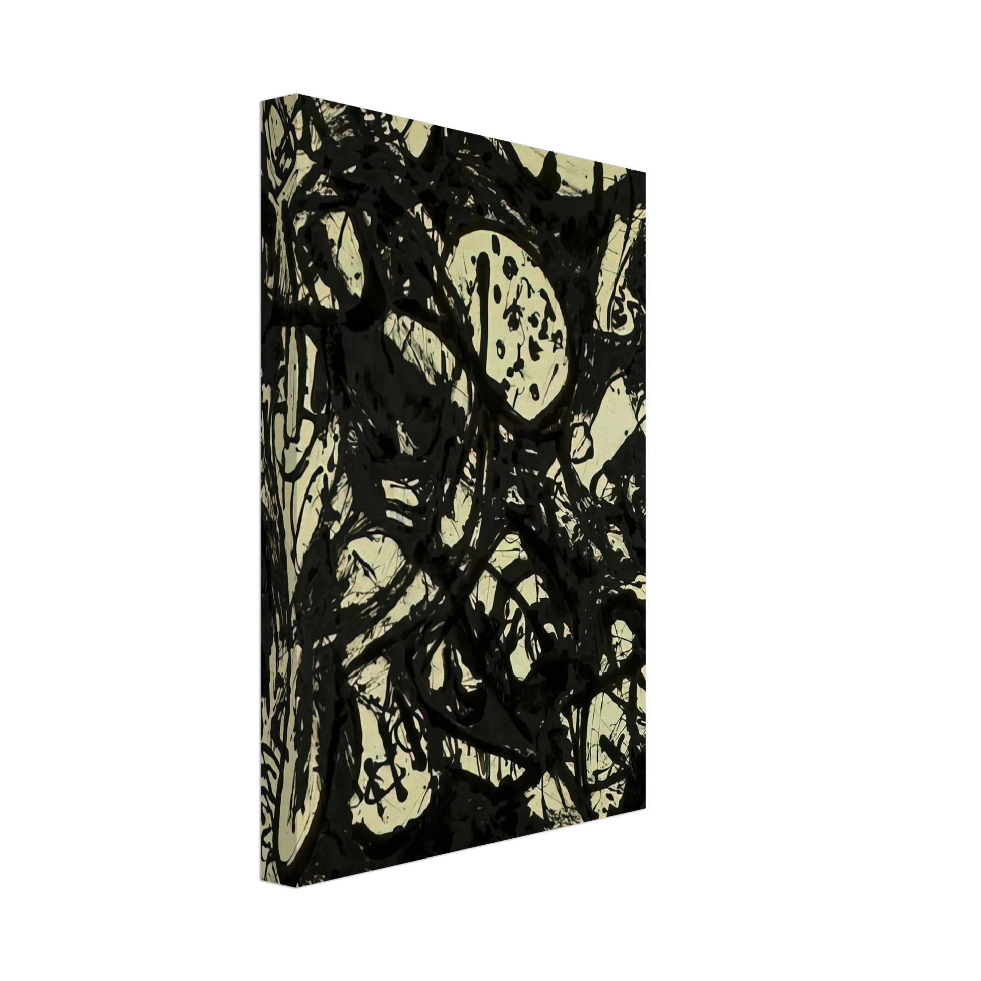 Jackson Pollock - BLACK WHITE NUMBER 20 1951 Canvas - 70x100 cm / 28x40 inches-canvas