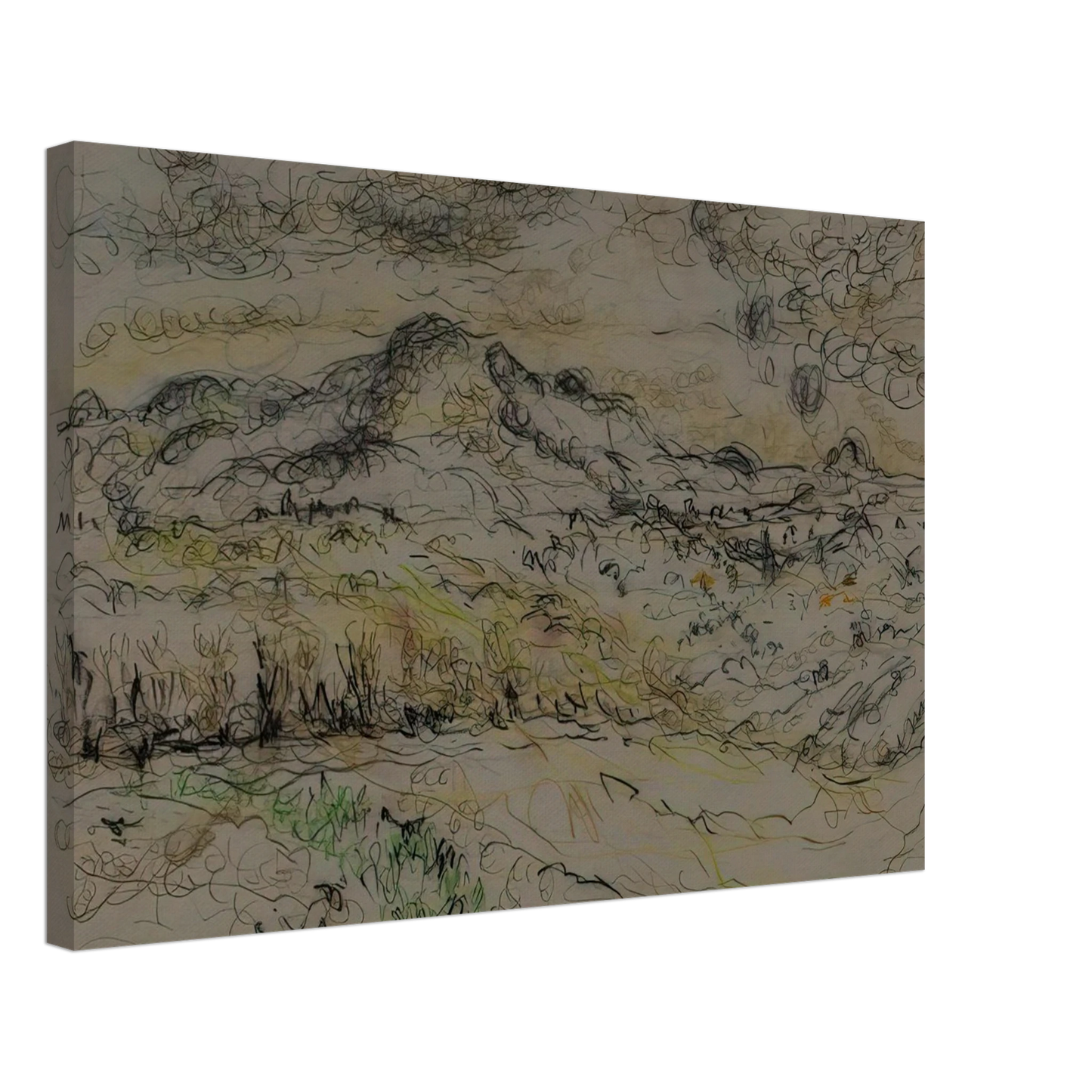 Ivan Albright - ROAD AUGSBURG TO MUNICH GERMANY 1975 Canvas - 40x60 cm / 16x24 inches-canvas