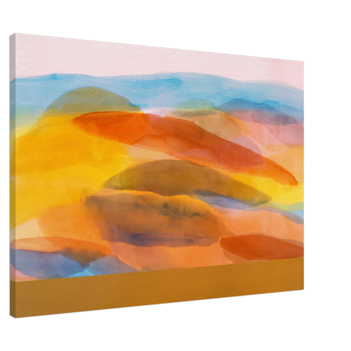 Ronnie Landfield - Golden Harvest - 1981 Canvas - 20x30 cm / 8x12 inches-canvas