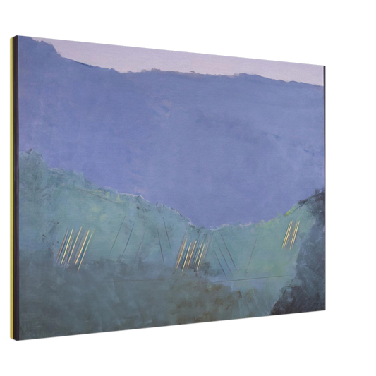 Ronnie Landfield - Cheat River - 1968 Canvas - 20x30 cm / 8x12 inches-canvas