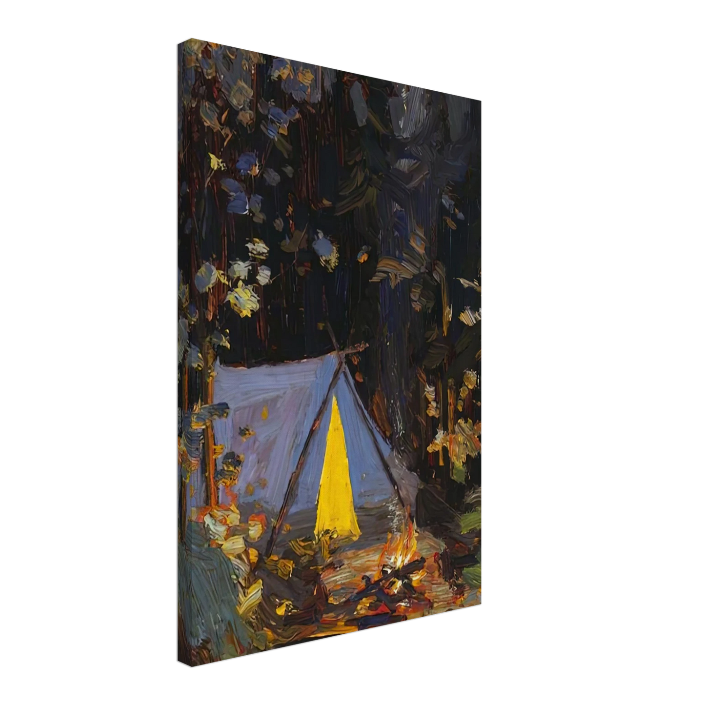 Tom Thomson - CAMPFIRE 1916 Canvas - 70x100 cm / 28x40 inches-canvas