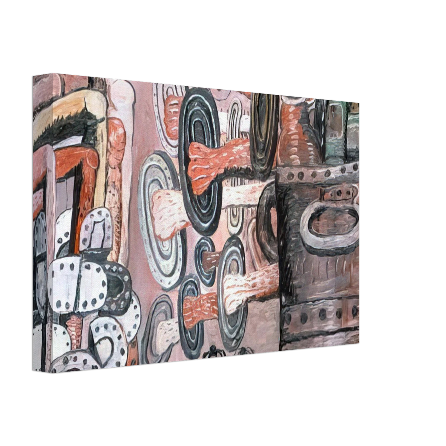 Philip Guston - THE STREET 1977 Canvas - 40x60 cm / 16x24 inches-canvas