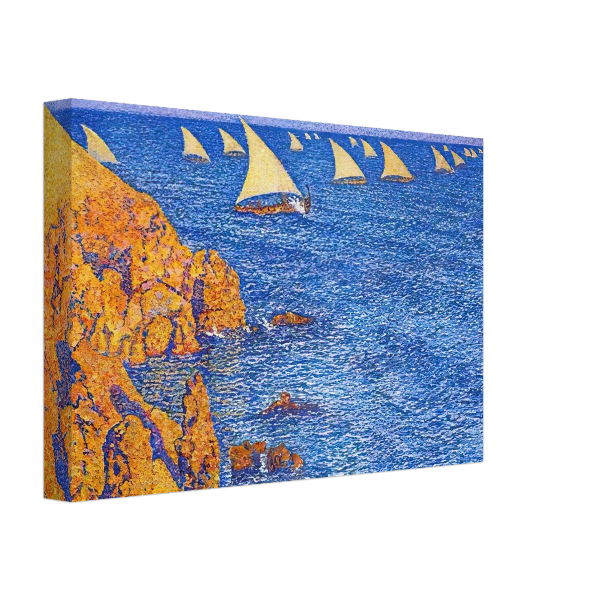 Theo van Rysselberghe - THE REGATA 1892 Canvas - 70x100 cm / 28x40 inches-canvas