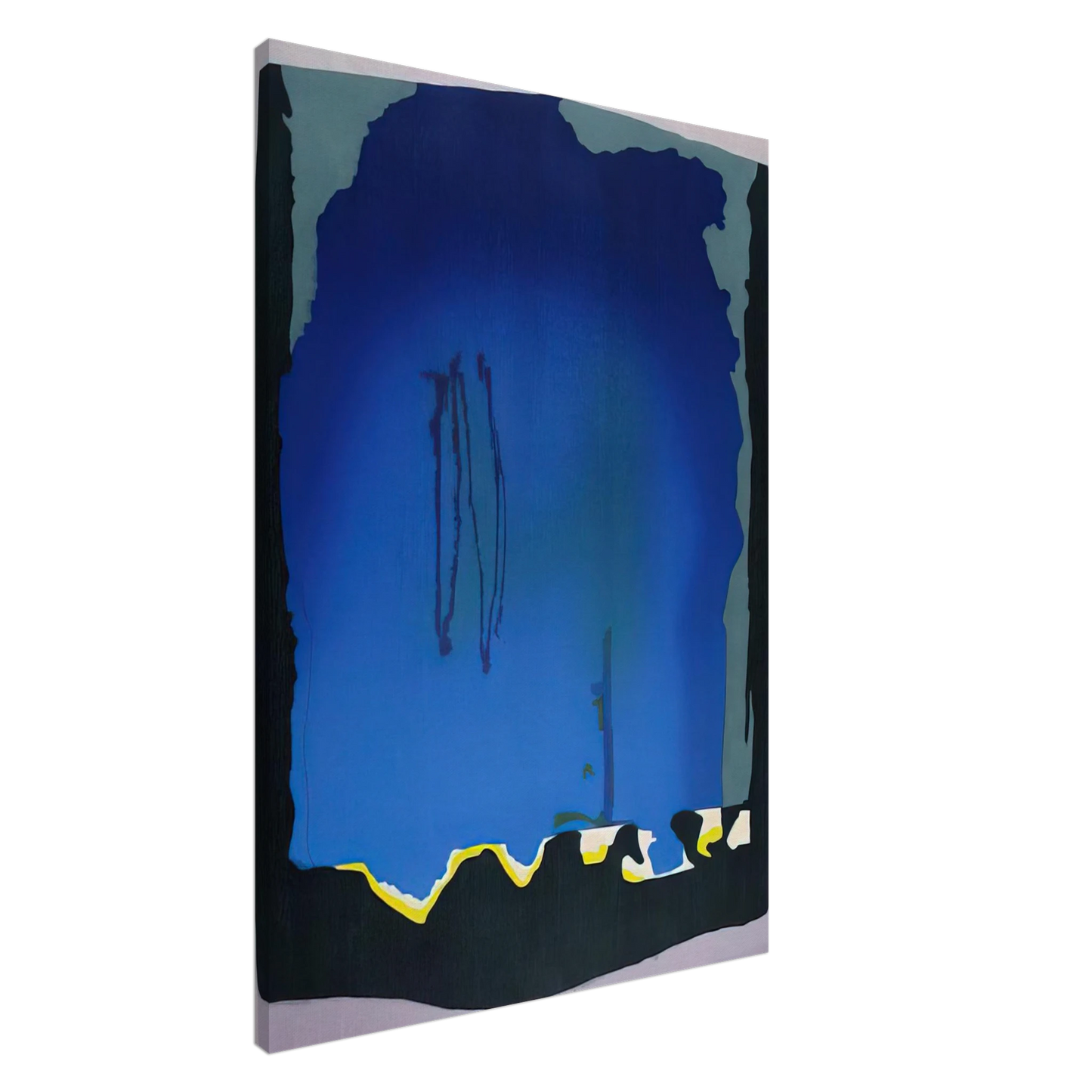 Helen Frankenthaler - Freefall - 1992 Canvas - 20x30 cm / 8x12 inches-canvas