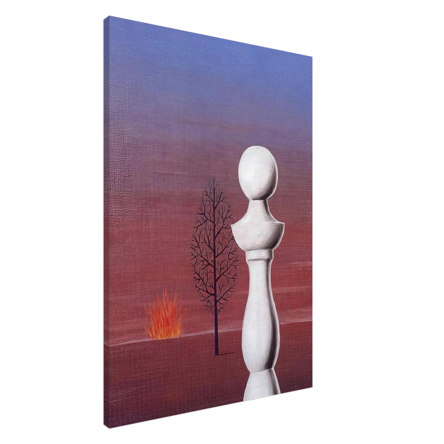 Rene Magritte - FASHIONABLE PEOPLE 1950 Canvas - 20x30 cm / 8x12 inches-canvas