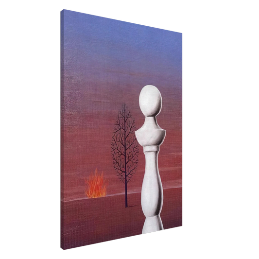 Rene Magritte - FASHIONABLE PEOPLE 1950 Canvas - 20x30 cm / 8x12 inches-canvas