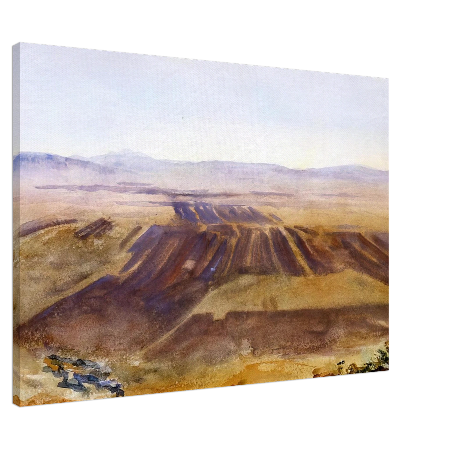 John Singer Sargent - The Plains from Nazareth Canvas - 20x30 cm / 8x12 inches-canvas