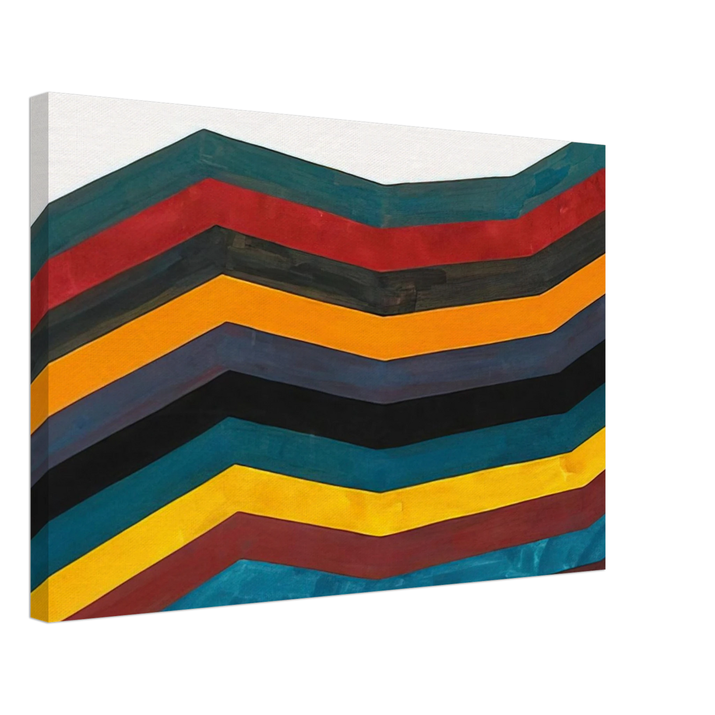Sol LeWitt - Irregular Horizontal Bands of Equal Width Starting at Bottom Canvas - 70x100 cm / 28x40 inches-canvas