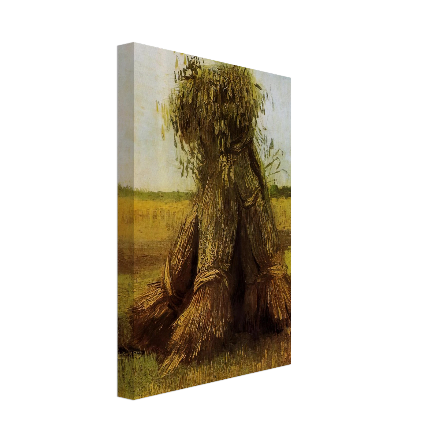 Vincent van Gogh - Sheaves of Wheat in a Field Canvas - 70x100 cm / 28x40 inches-canvas