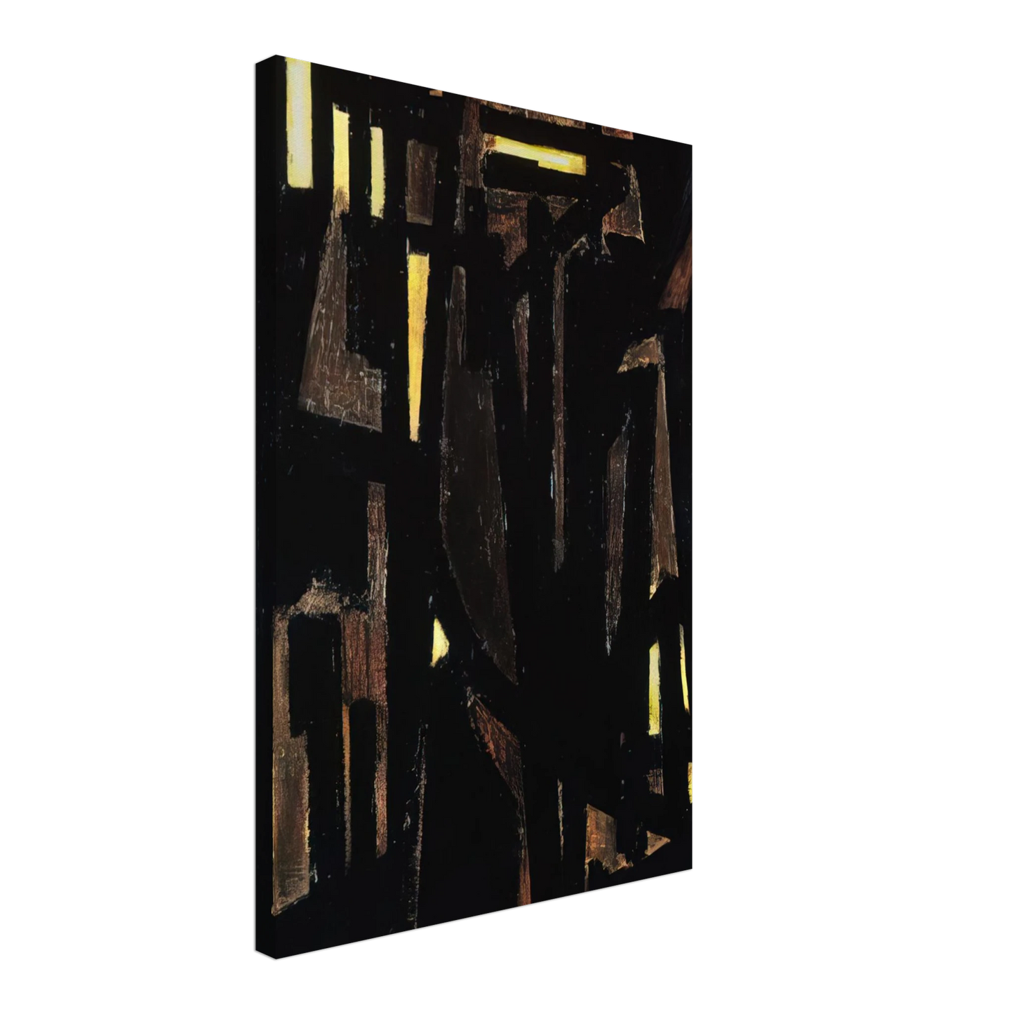 Pierre Soulages - Peinture 146 x 114 cm, 1950 - 1950 Canvas - 40x60 cm / 16x24 inches-canvas