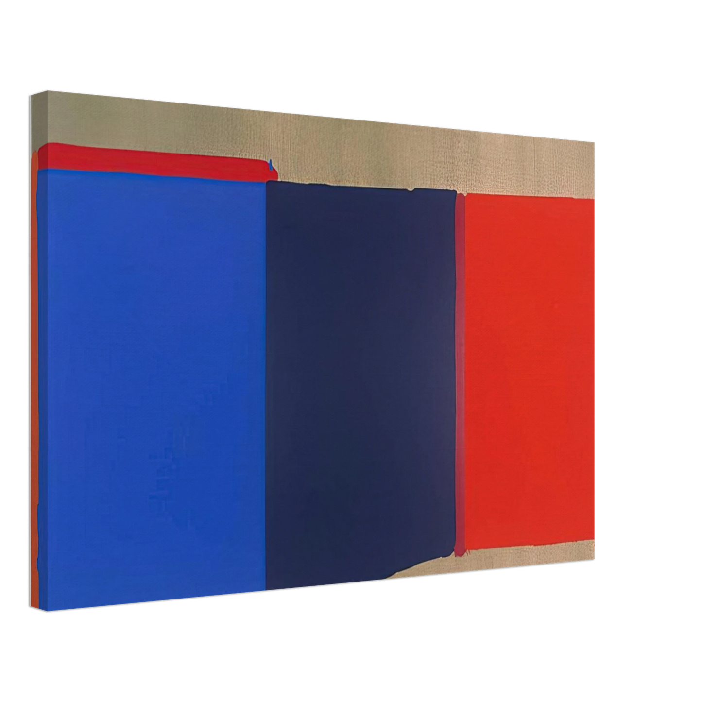 John Hoyland - Blues, Reds - 1969 Canvas - 70x100 cm / 28x40 inches-canvas