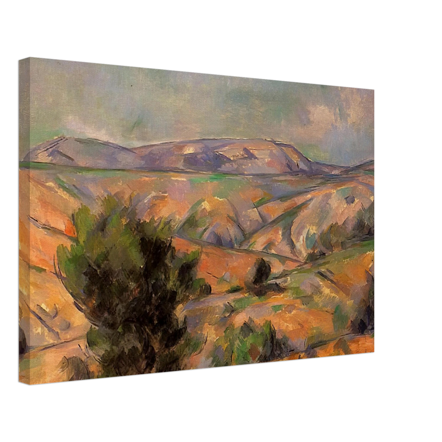 Paul Cezanne - Mount Sainte-Victoire Seen from Gardanne Canvas - 70x100 cm / 28x40 inches-canvas