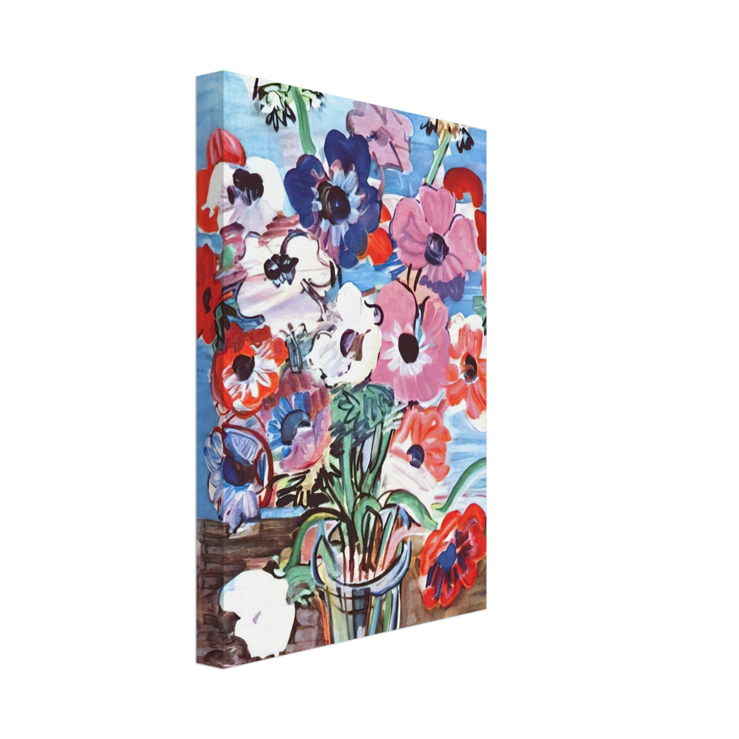 Raoul Dufy - ANEMONES 1937 Canvas - 40x60 cm / 16x24 inches-canvas