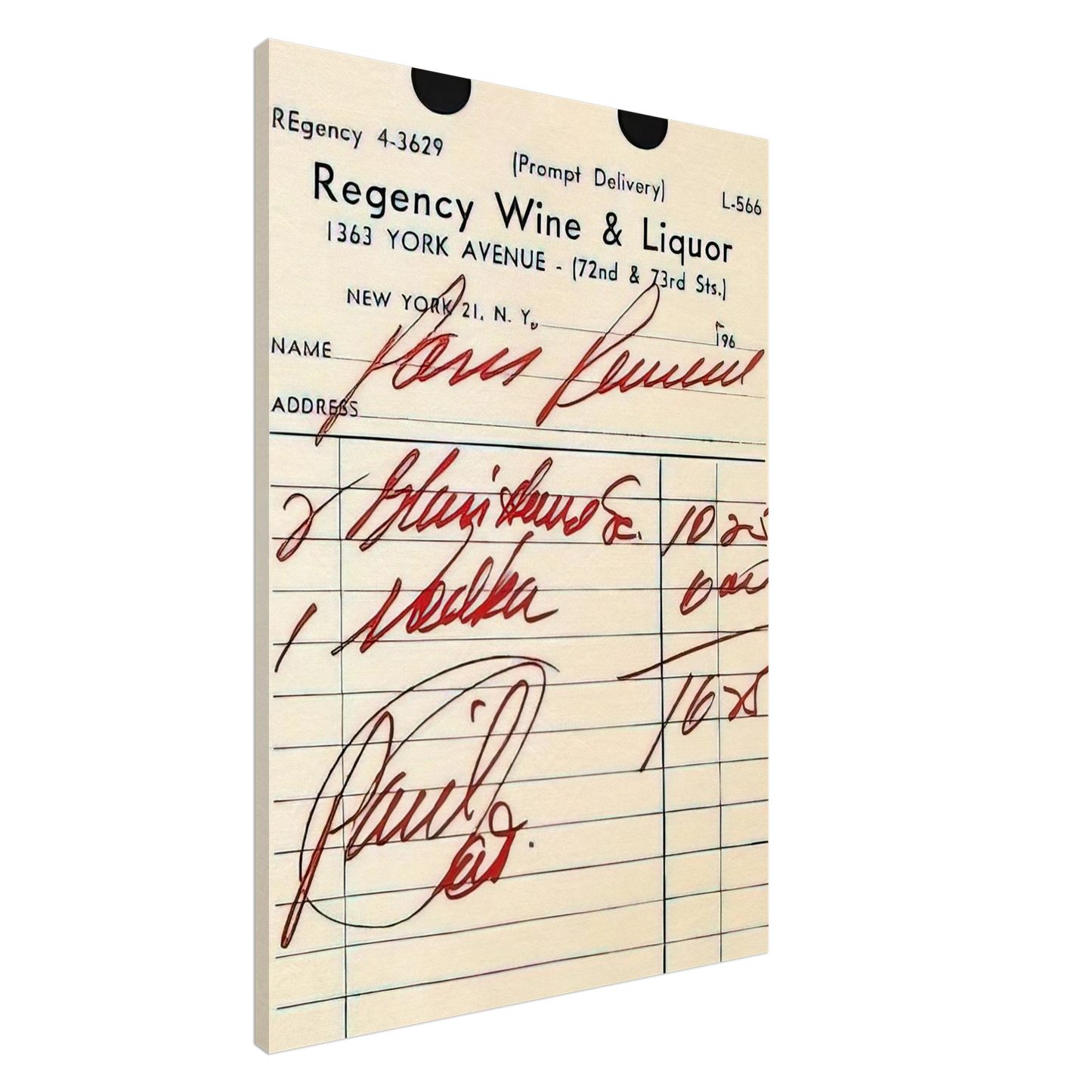 Andy Warhol - Paris Review Poster Canvas - 20x30 cm / 8x12 inches-canvas