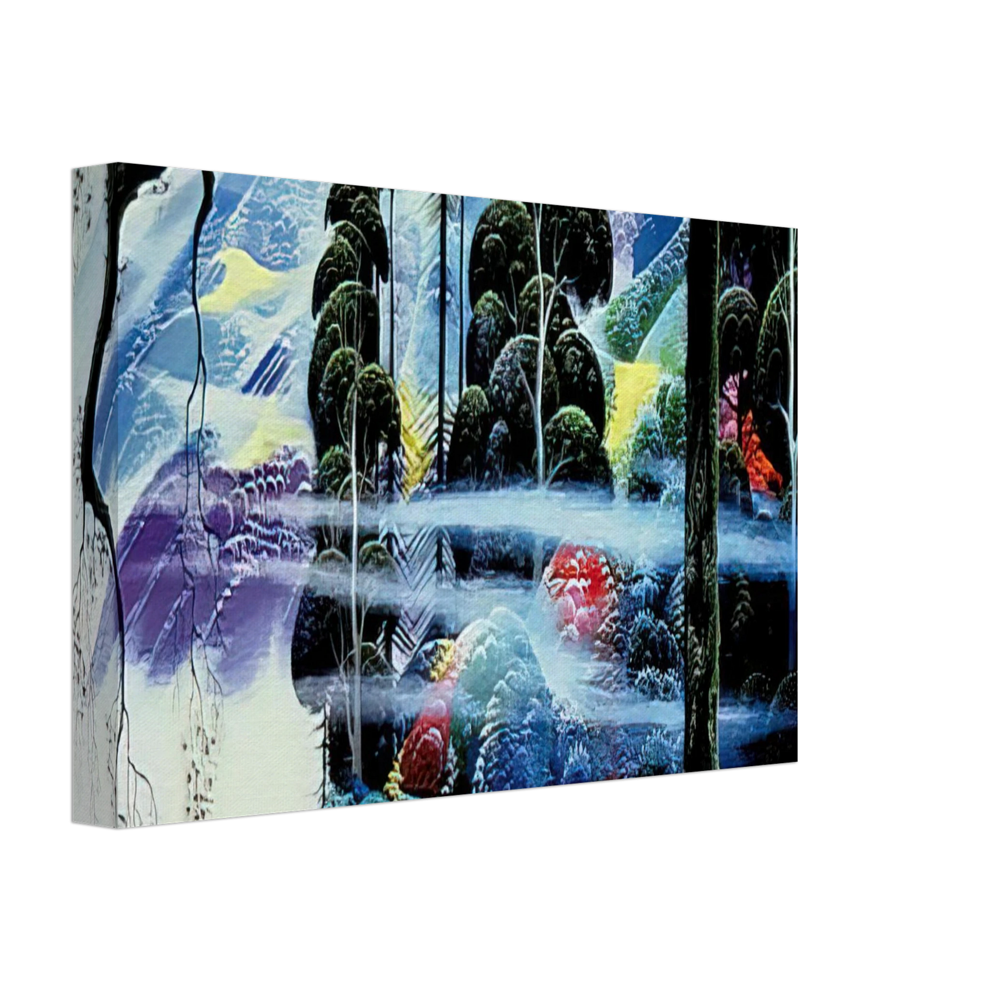 Eyvind Earle - Along the Coast Canvas - 40x60 cm / 16x24 inches-canvas