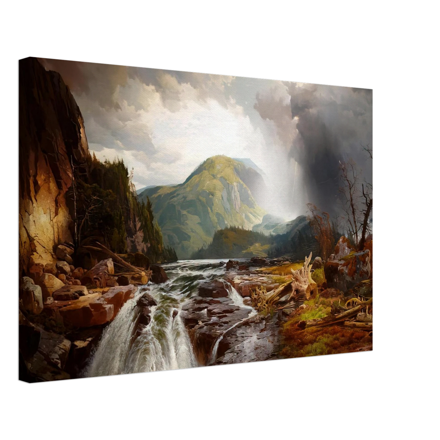 Thomas Moran - The Wilds of Lake Superior Canvas - 70x100 cm / 28x40 inches-canvas