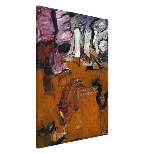 Grace Hartigan - PALLAS ATHENA EARTH 1961 Canvas - 20x30 cm / 8x12 inches-canvas