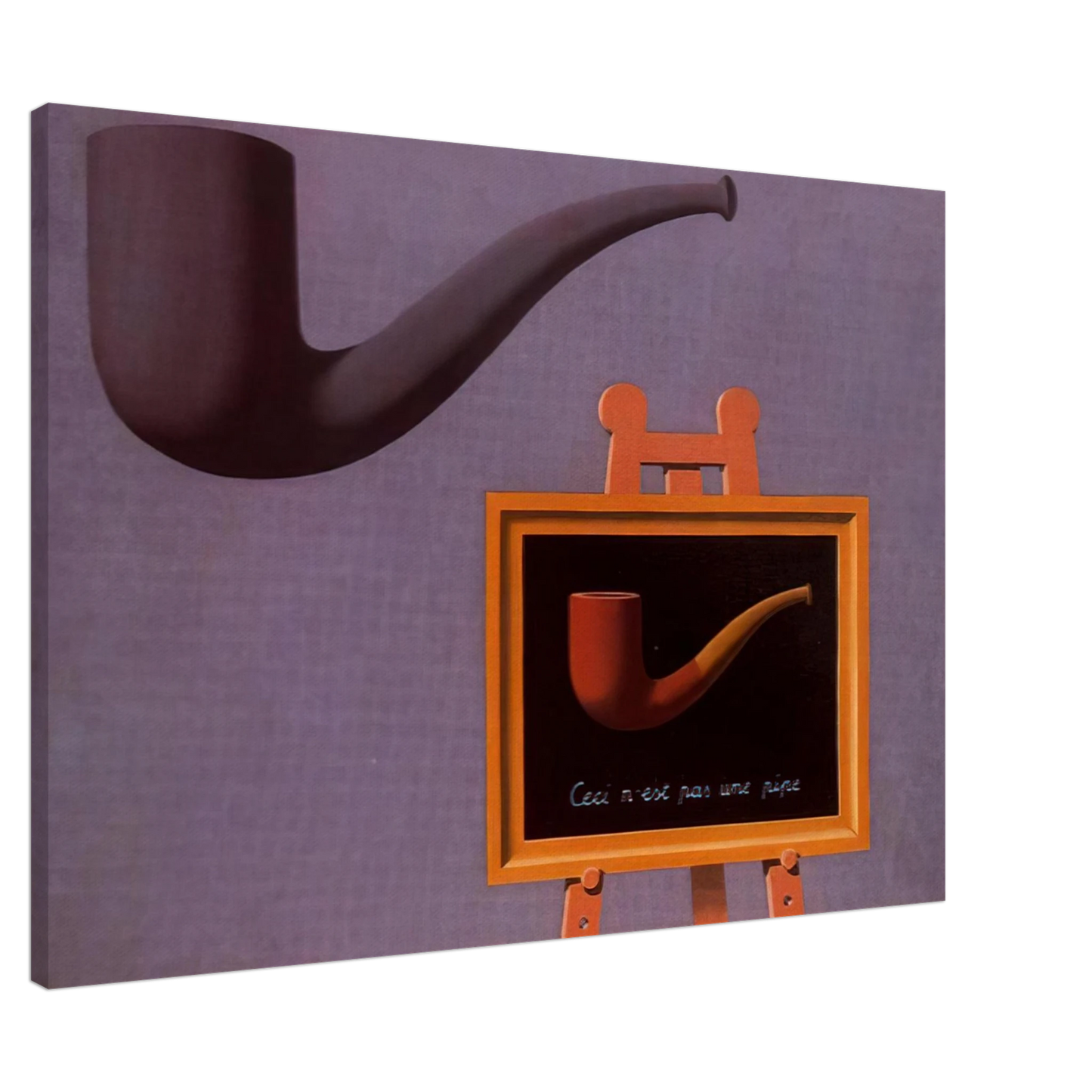 Rene Magritte - THE TWO MYSTERIES 1966 Canvas - 20x30 cm / 8x12 inches-canvas