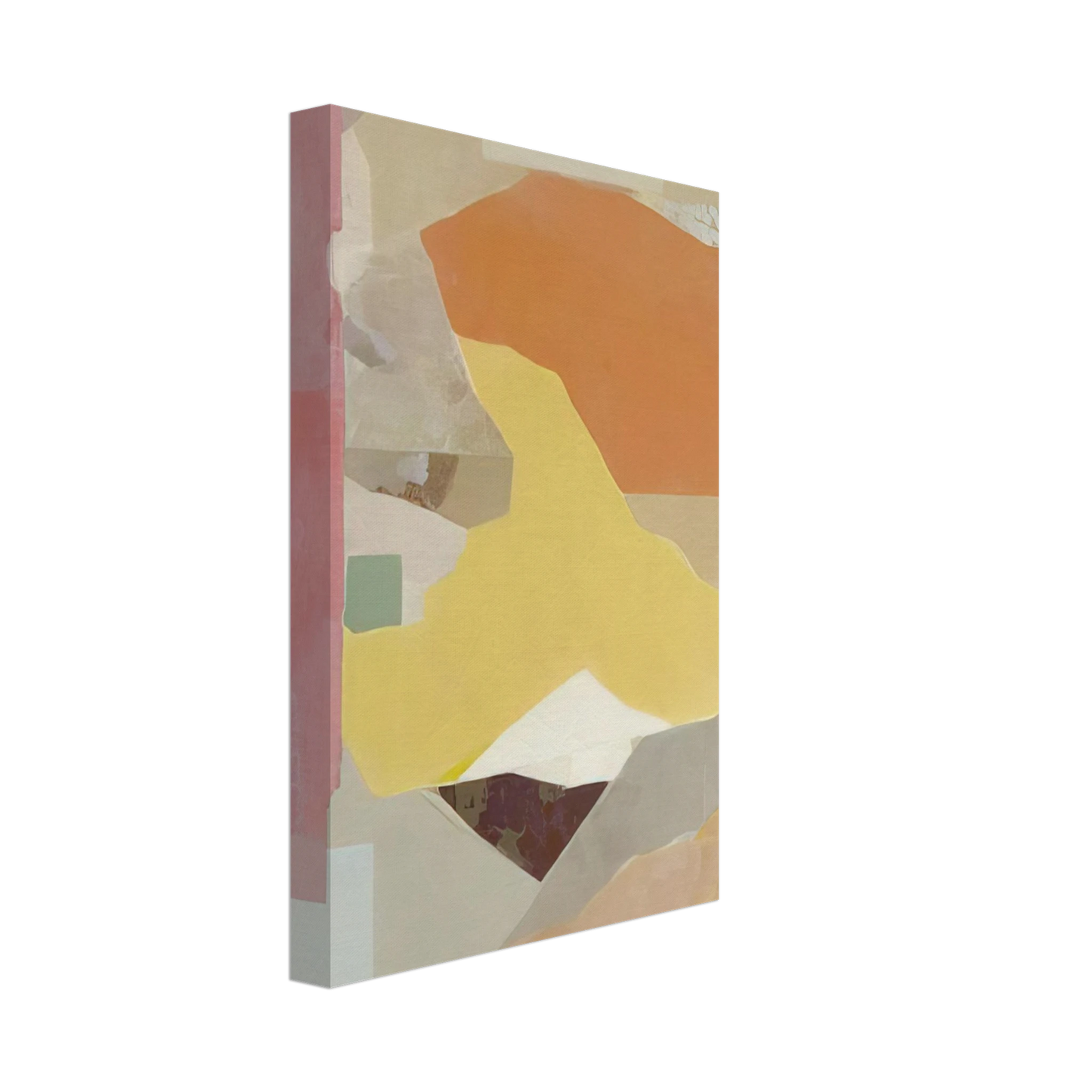 Kenzo Okada - Red and Orange - 1968 Canvas - 70x100 cm / 28x40 inches-canvas