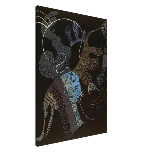 Wassily Kandinsky - WHITE LINE 1936 Canvas - 20x30 cm / 8x12 inches-canvas