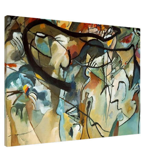 Wassily Kandinsky - COMPOSITION V 1911 Canvas - 20x30 cm / 8x12 inches-canvas