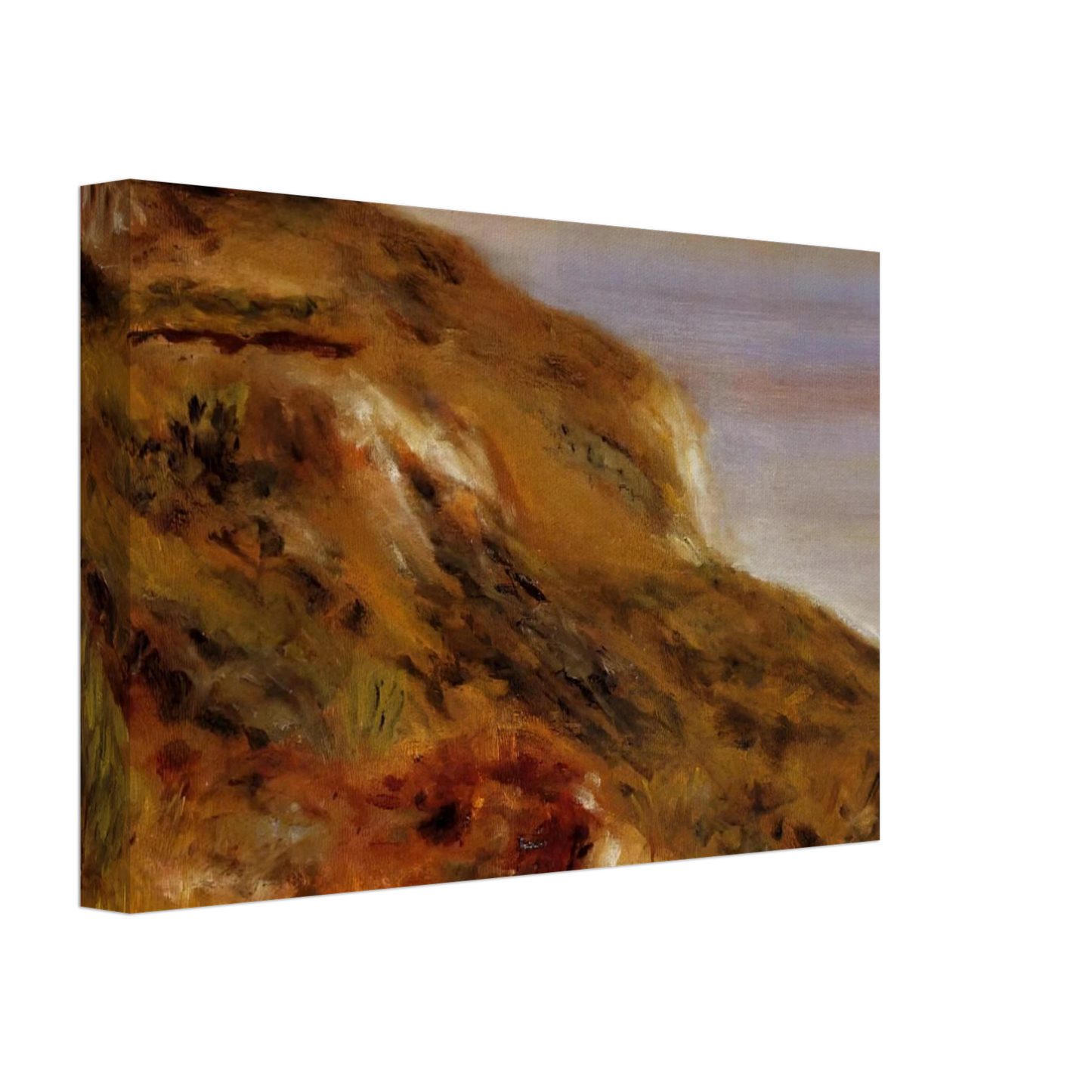 Pierre-Auguste Renoir - The Varangeville Church and the Cliffs Canvas - 70x100 cm / 28x40 inches-canvas