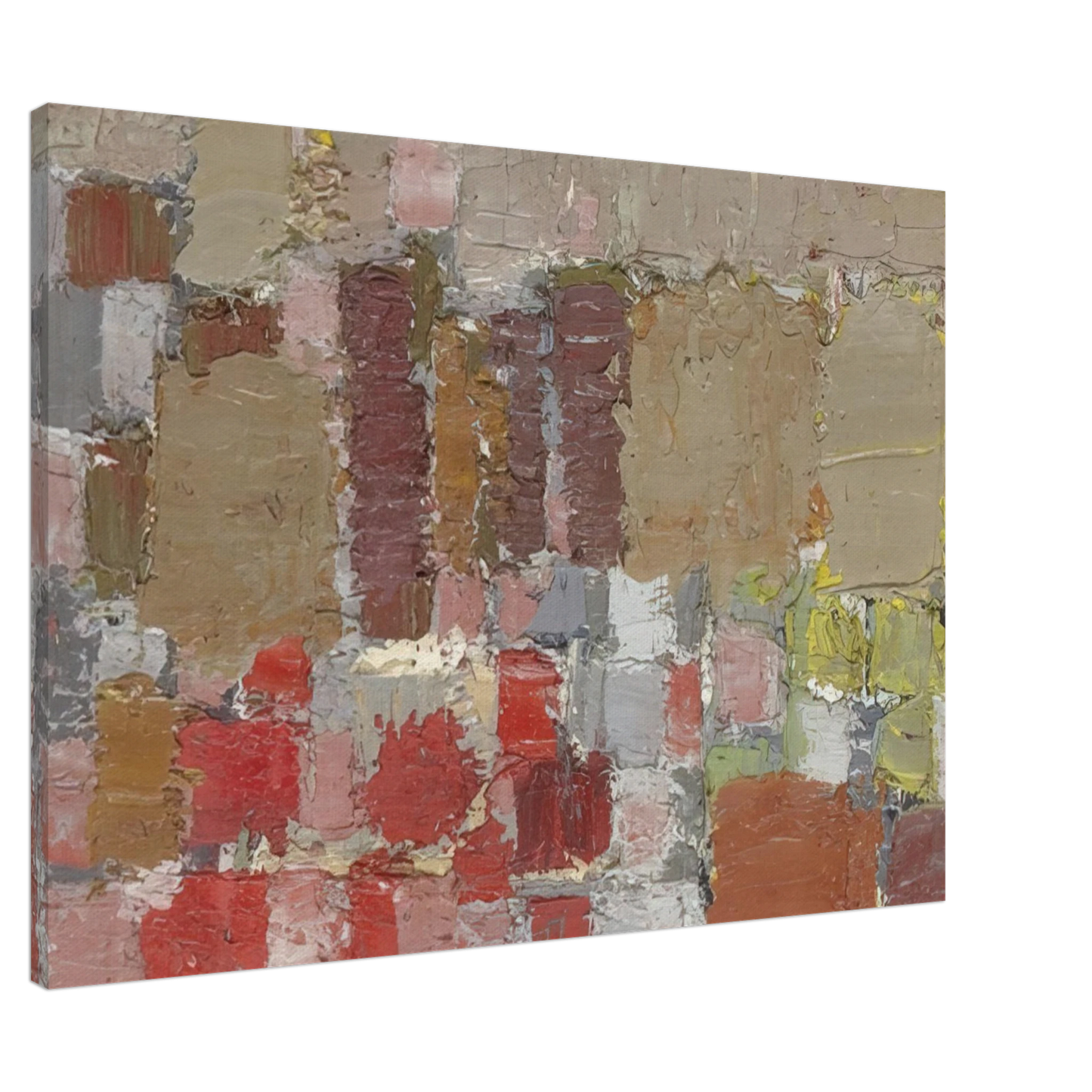 Nicolas de Stael - Composition - Art Informel Canvas - 20x30 cm / 8x12 inches-canvas