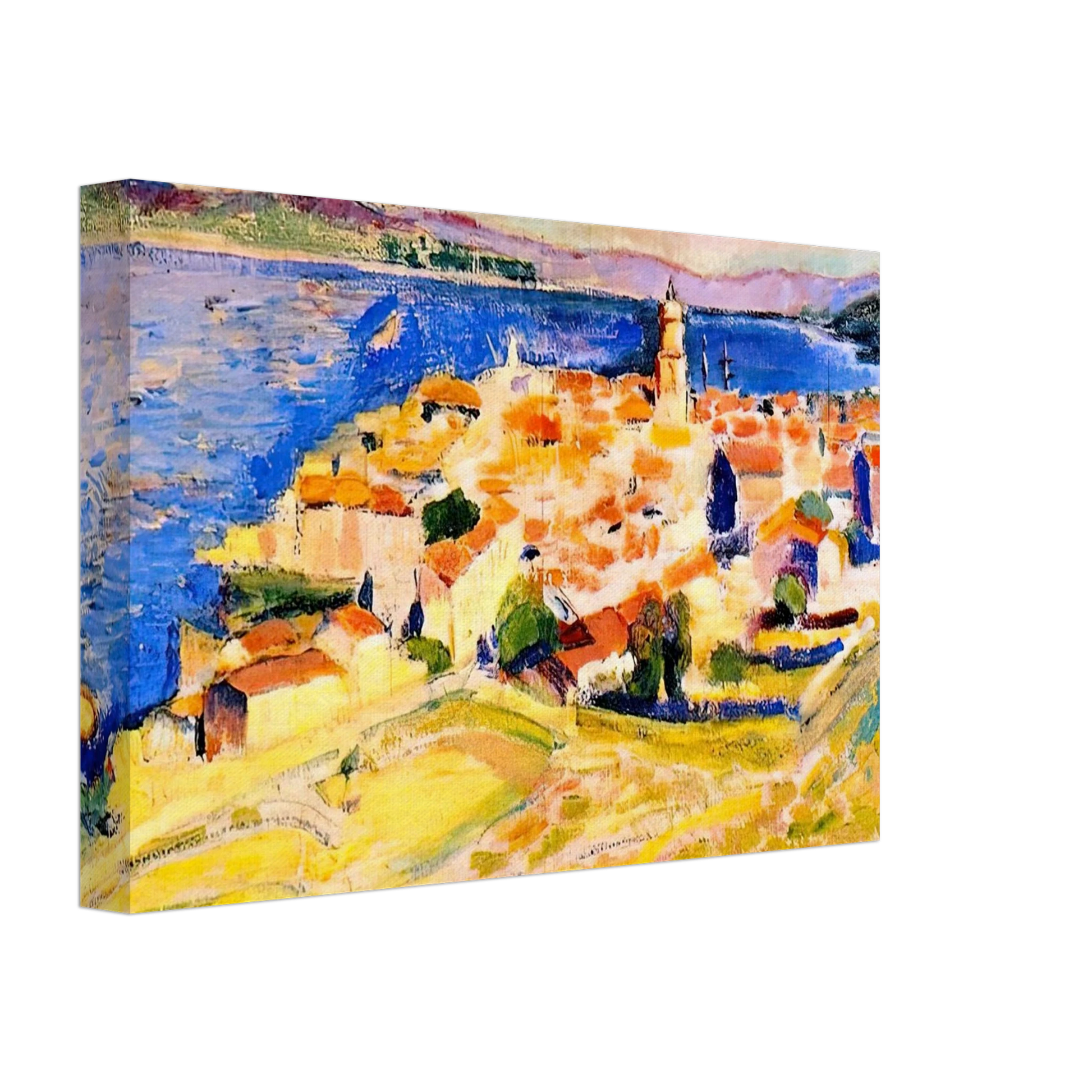 Henri Matisse - VIEW OF SAINT TROPEZ 1904 Canvas - 40x60 cm / 16x24 inches-canvas