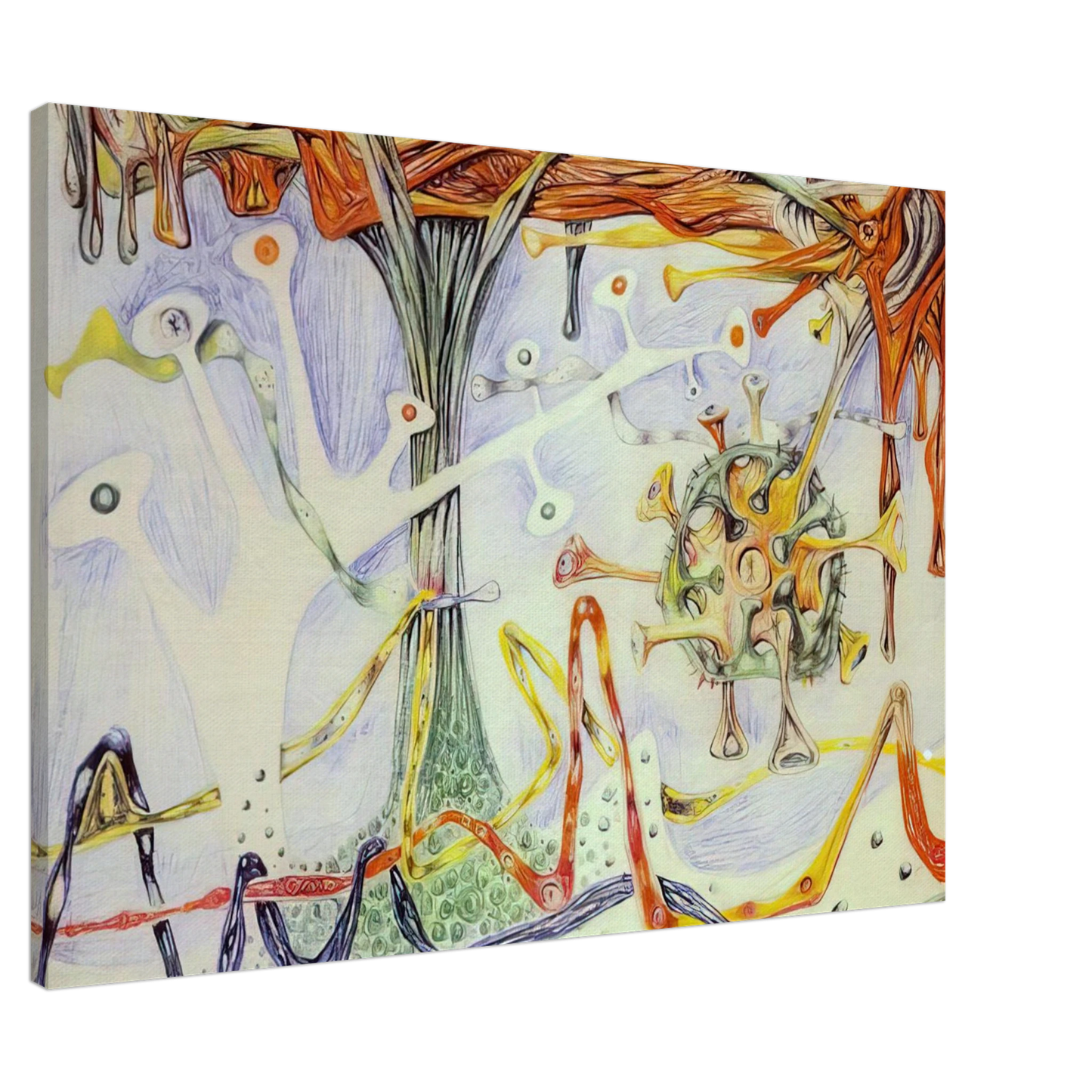 Roberto Matta - MORPHOLOGY 1937 Canvas - 20x30 cm / 8x12 inches-canvas