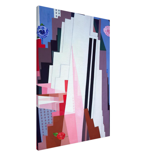 Georgia O'Keeffe - Manhattan Canvas - 20x30 cm / 8x12 inches-canvas