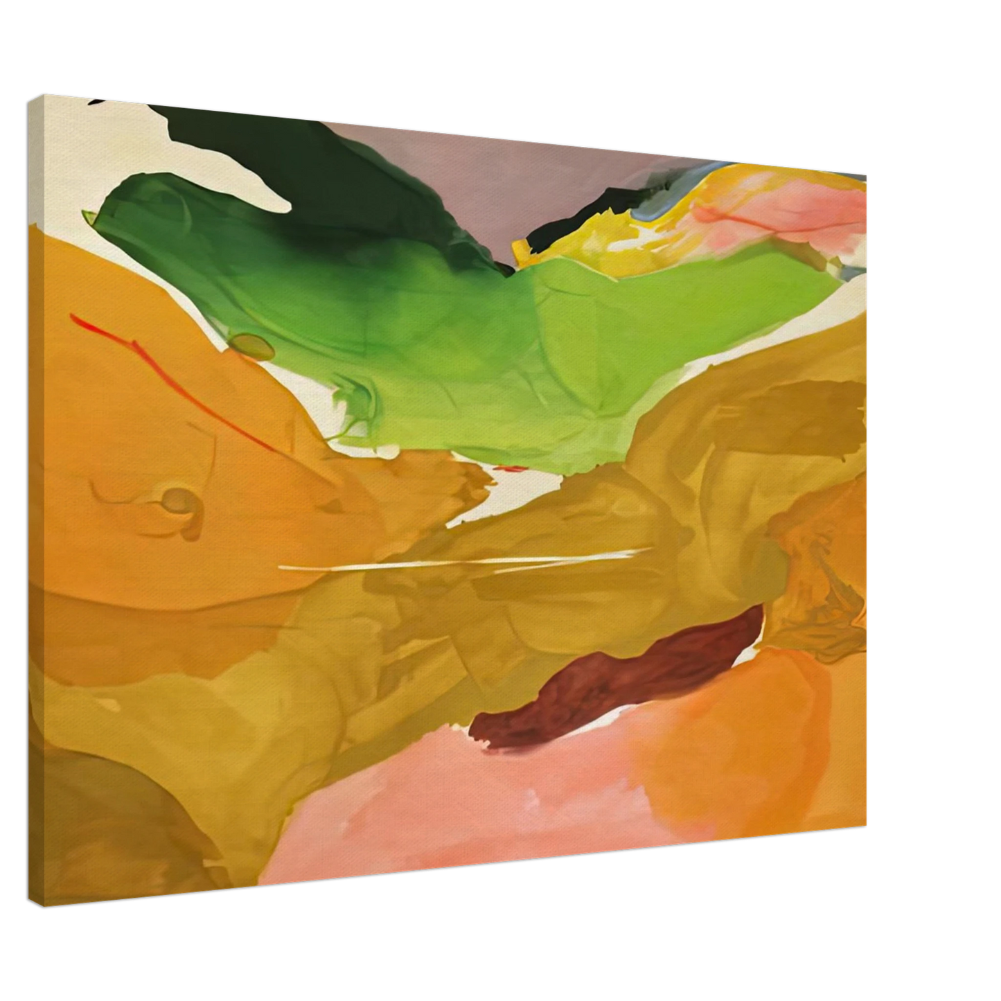 Helen Frankenthaler - Nature Abhors a Vacuum, 1973- Canvas - 20x30 cm / 8x12 inches-canvas