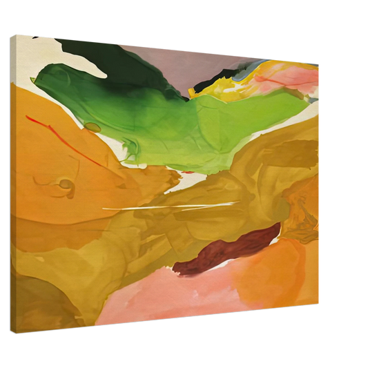 Helen Frankenthaler - Nature Abhors a Vacuum, 1973- Canvas - 20x30 cm / 8x12 inches-canvas
