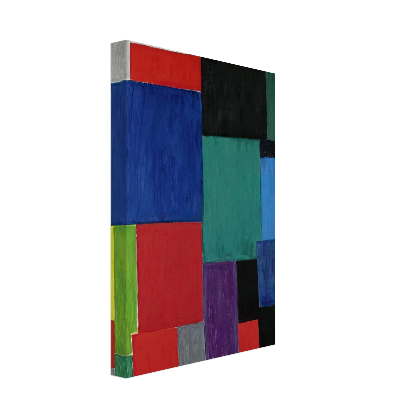 Sonia Delaunay - COLOR RHYTHM 1967 Canvas - 70x100 cm / 28x40 inches-canvas