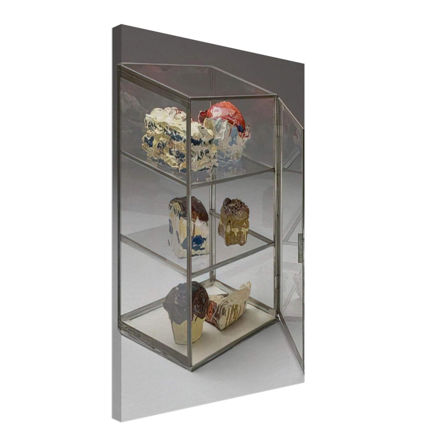 Claes Oldenburg - PASTRY CASE 1961 Canvas - 40x60 cm / 16x24 inches-canvas