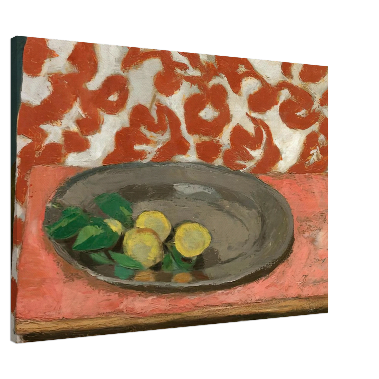 Henri Matisse - LEMONS ON A PEWTER PLATE 1929 Canvas - 20x30 cm / 8x12 inches-canvas