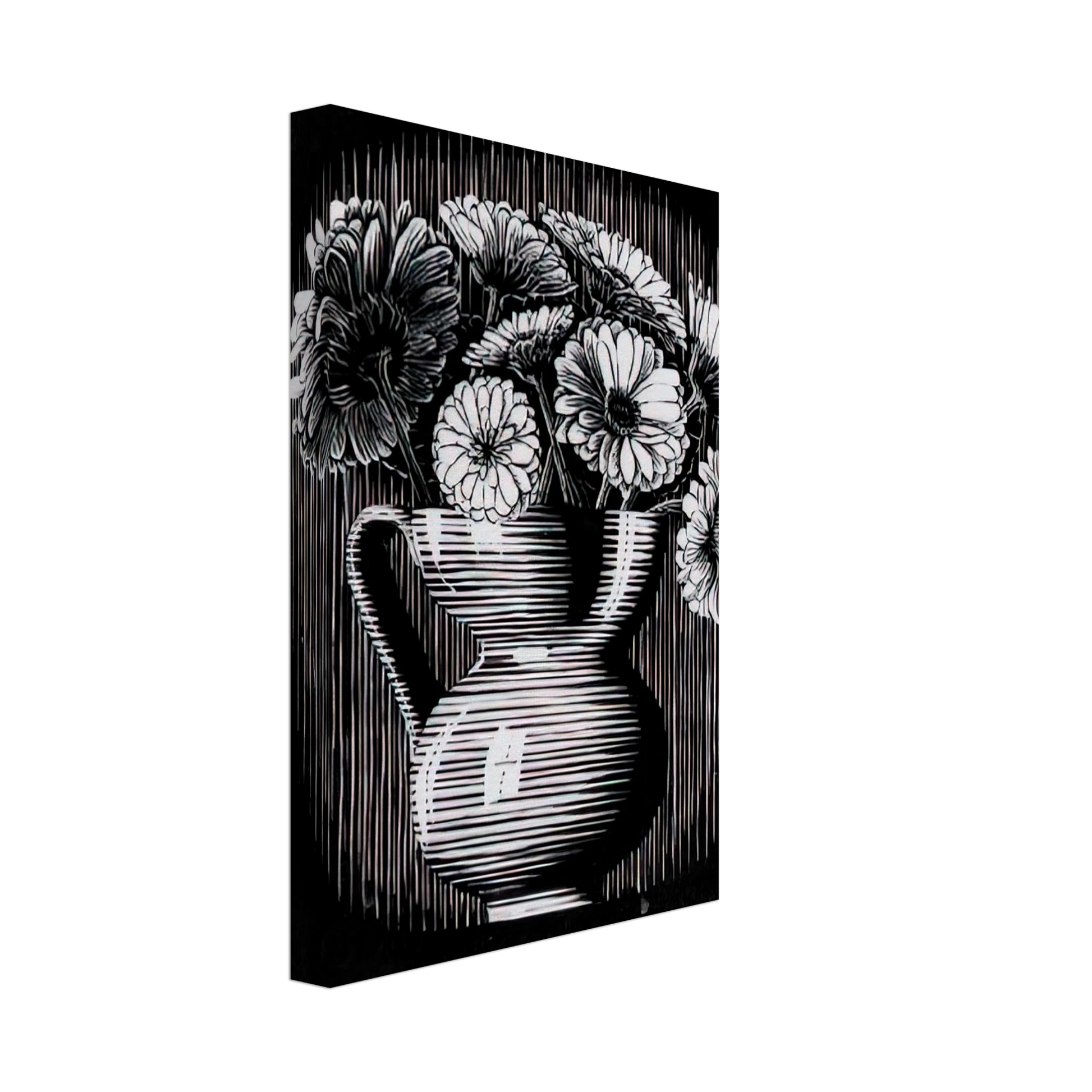 MC Escher - EMBLEMATA VASE Canvas - 70x100 cm / 28x40 inches-canvas